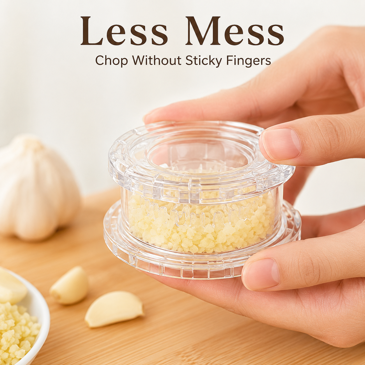 Multifunctional Chopper & Grinder — Suitable for Garlic, Onions, Ginger, Herbs, and Nuts — Impact-Resistant Kitchen Gadget & Home Essential