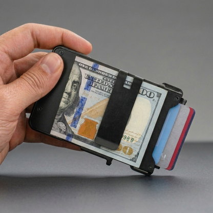 RFID Blocking Pop-Up Aluminum Wallet | Slim Tactical Card Holder