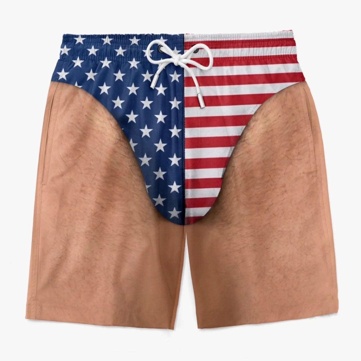 🔥50% OFF TODAY😂 Custom Funny Patriotic Swim Trunks for Men