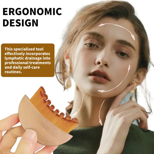 Face Lymphatic Contour Brush for Jawline Sculpting