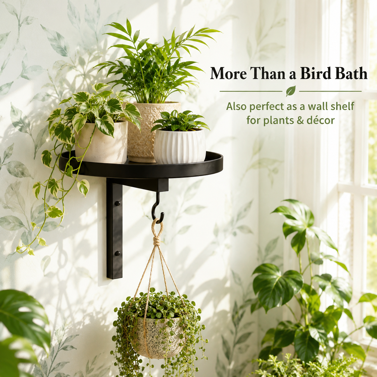 🌸LAST DAY SPECIAL PRICE!!🌸Wall-Mounted Metal Bird Bath Basin