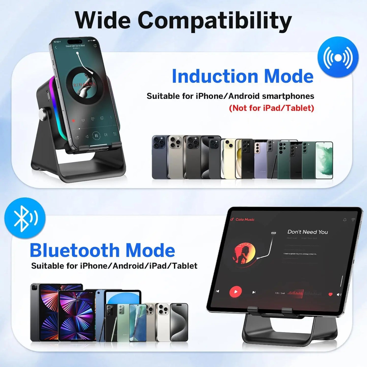 Buy 1 Get 2nd 50% OFF🔥5-in-1 Wireless Induction Speaker – The Ultimate Space-Saving Sound Solution!