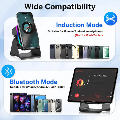 Buy 1 Get 2nd 50% OFF🔥5-in-1 Wireless Induction Speaker – The Ultimate Space-Saving Sound Solution!