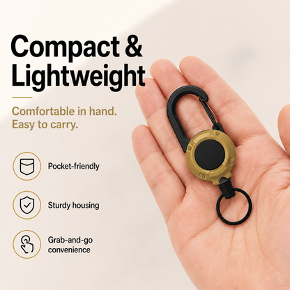 ✨Heavy‑Duty Retractable Keychain
