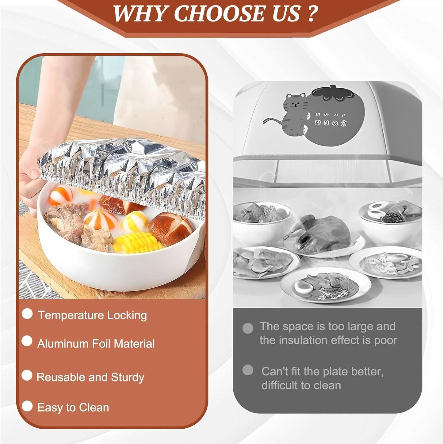 ✨ Kitchen Must-Have – Heat-Retaining Foil Cover | Keep Food Hot, Fresh & Protected