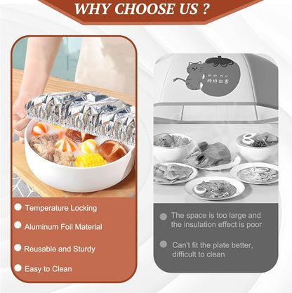 ✨ Kitchen Must-Have – Heat-Retaining Foil Cover | Keep Food Hot, Fresh & Protected