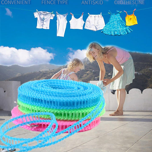 3 Pack Clotheslines for Outside(5 m/197 in)