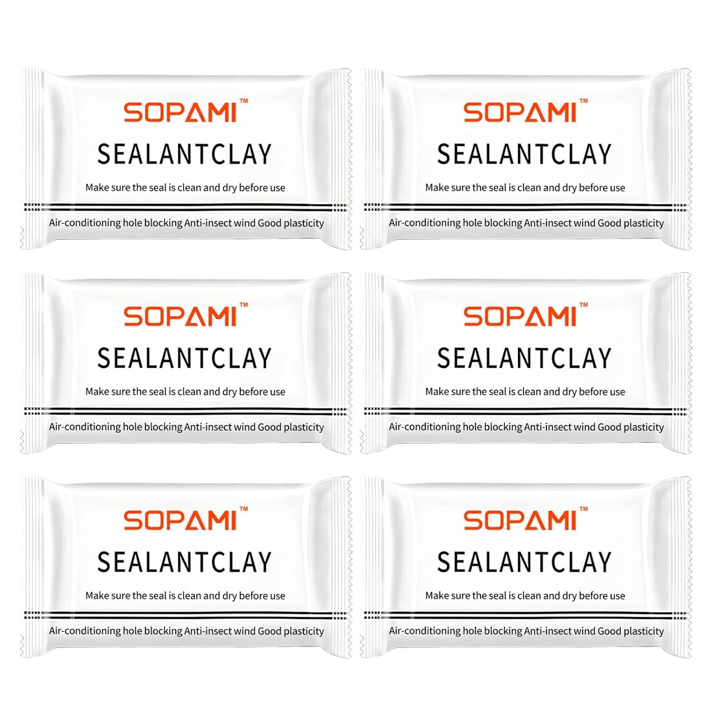 🛠️ 6-Pack Waterproof Sealing Putty – Moldable Repair Clay