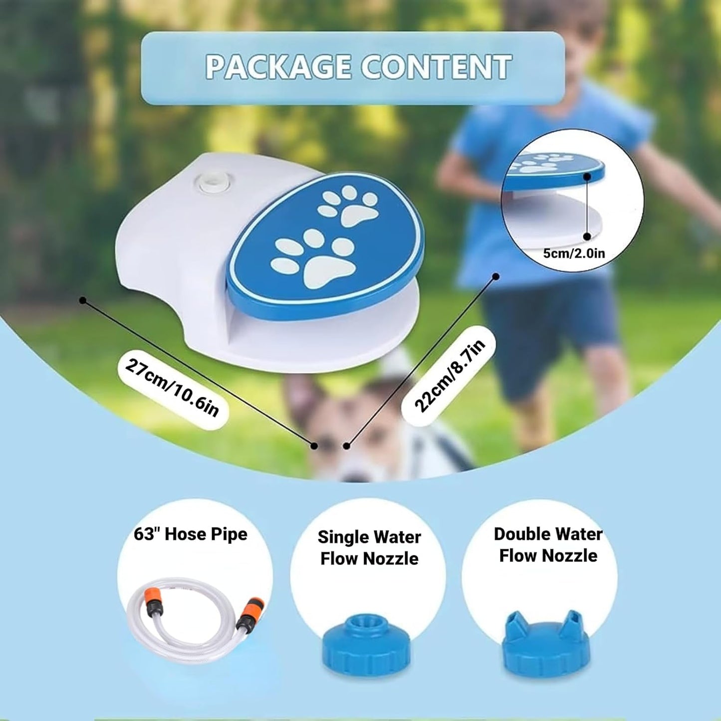 💦🐕Outdoor Paw‑Activated Dog Water Fountain – Step‑On Pedal