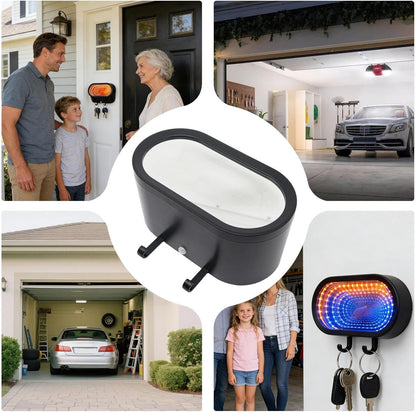 🌟Infinity LED Garage Key Holder | Illusion Mirror Rechargeable Holder