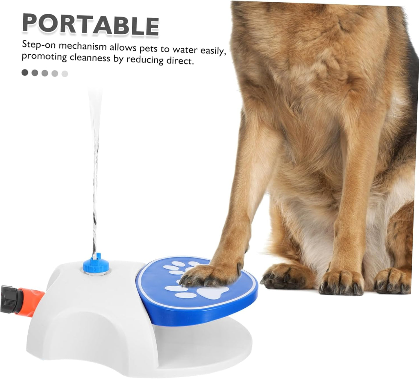 💦🐕Outdoor Paw‑Activated Dog Water Fountain – Step‑On Pedal