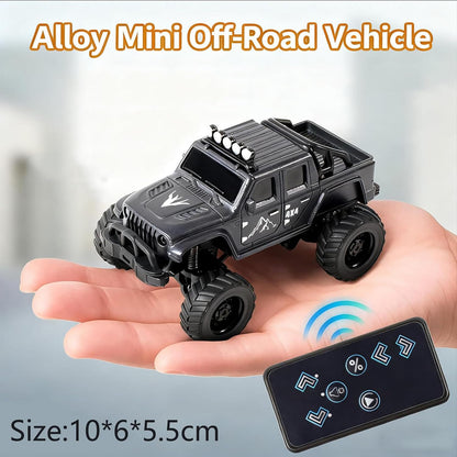 1:64 Mini Desktop Rc Truck-Mini Beast Off-Road Truck with Remote Control
