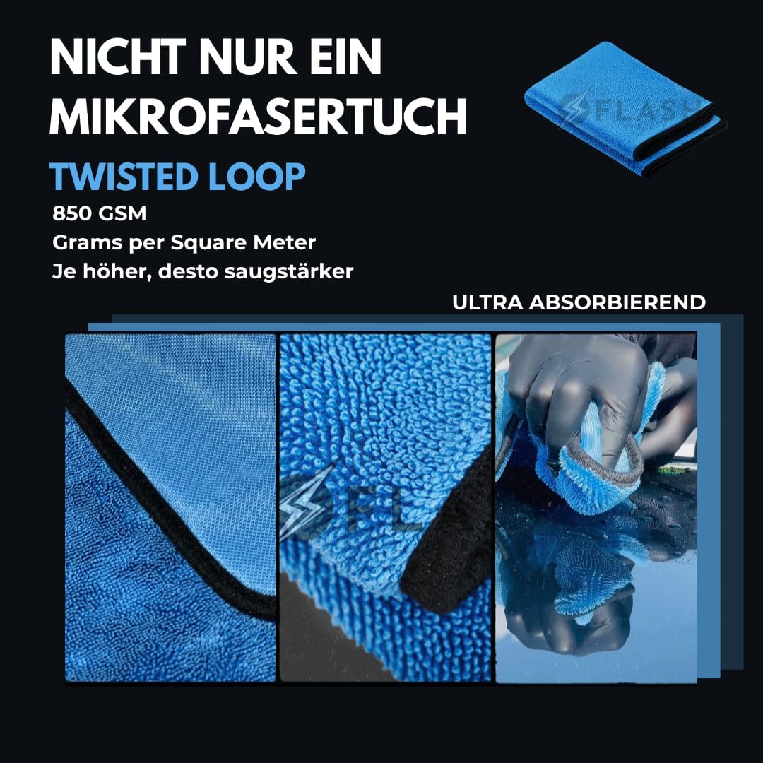 💧🚗Flash Detail V2 Car Drying Cloth-Ultra Absorbent Car Drying Towel