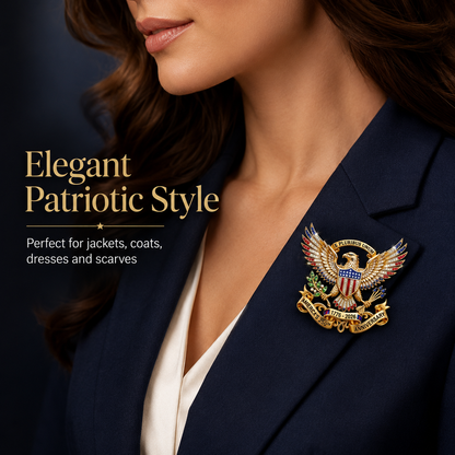 🎉 1776–2026 Patriotic Eagle Brooch - America 250th Anniversary Gift
