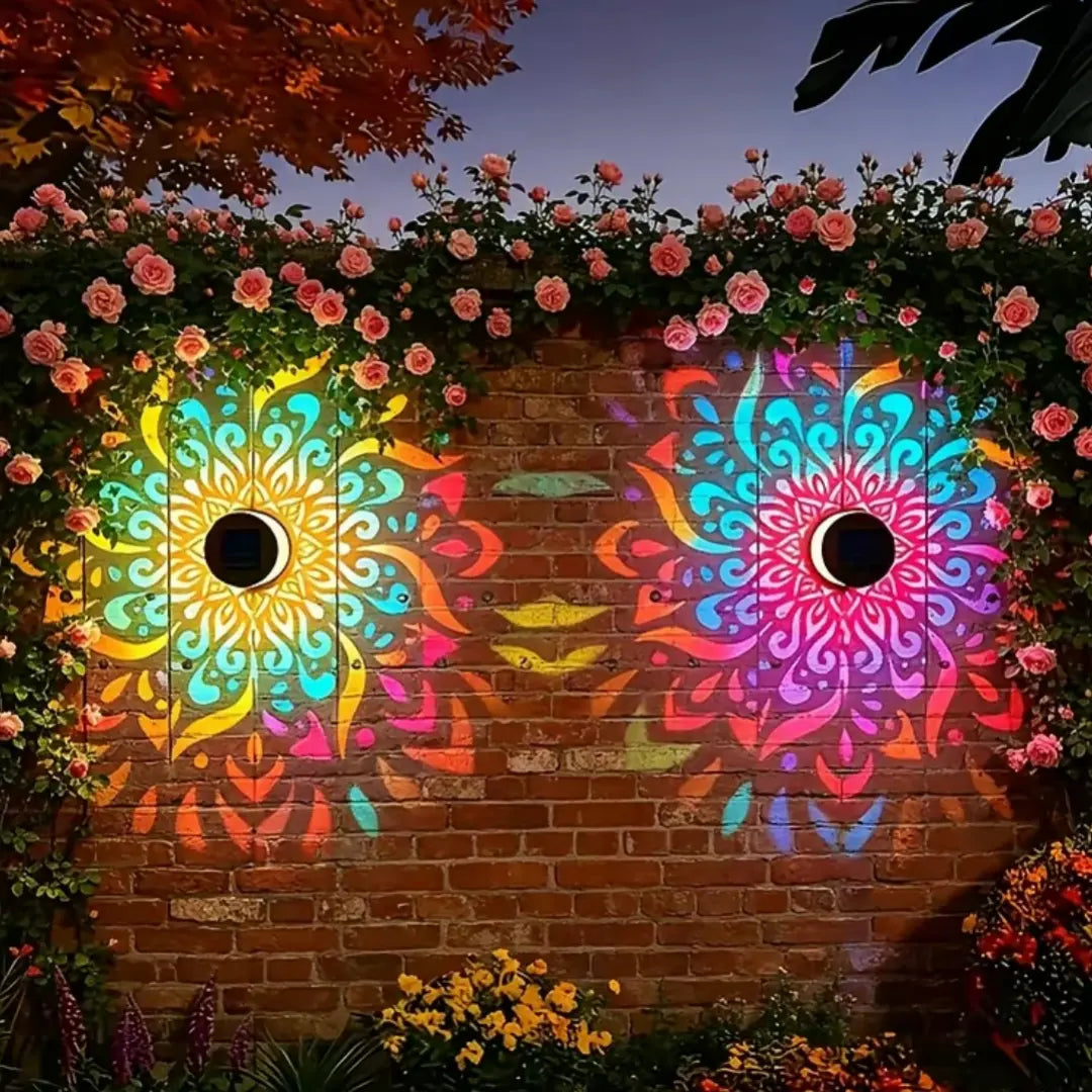 ☀️No Electricity Bills🌙Solar Mandala Projector Lights —Turn Your Backyard Into A Magical Light Show✨