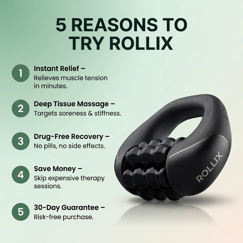 Mini Handheld Rolling Massager For Body Pain