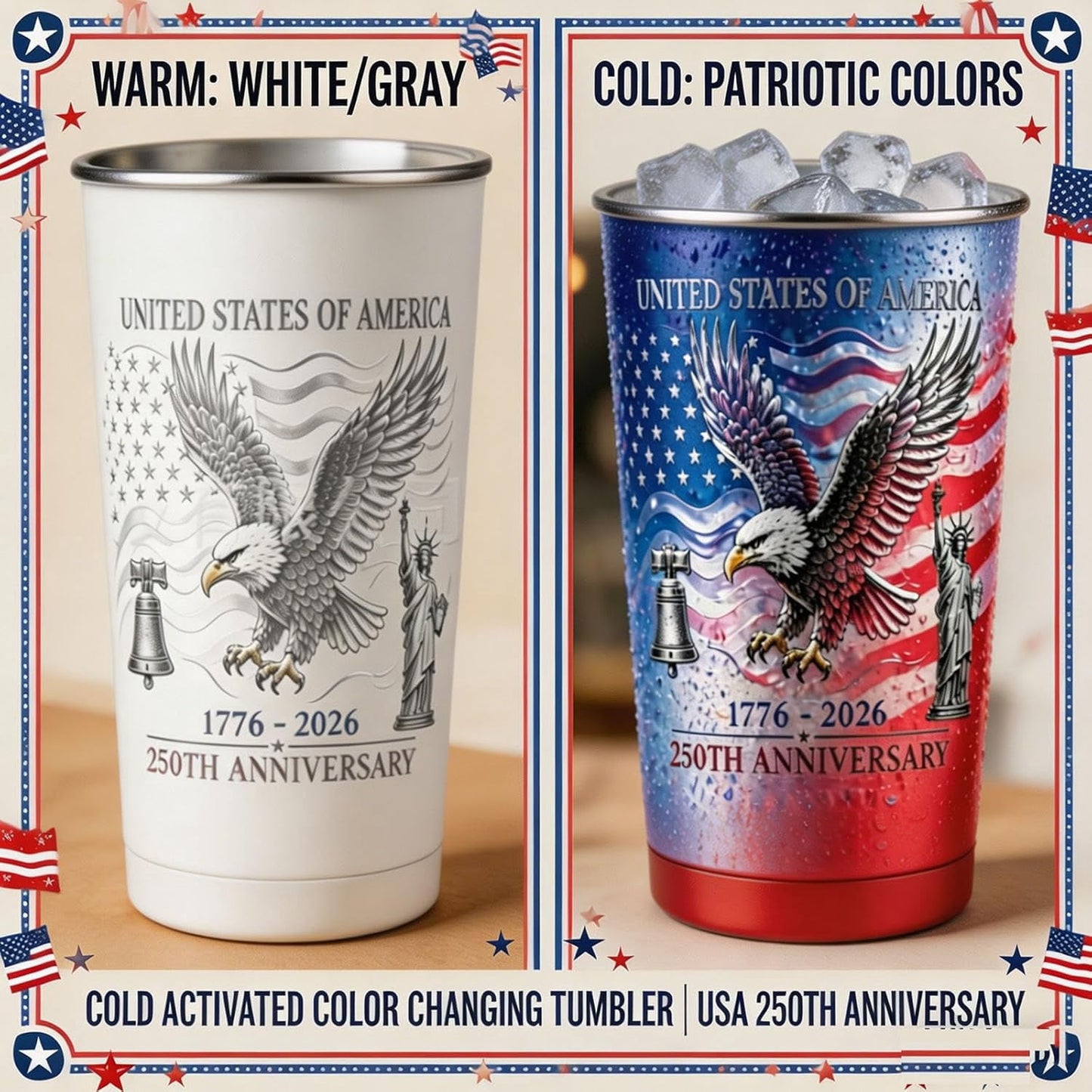 ⚡Hot Sales 50% OFF - 250th Anniversary Color Changing Cup