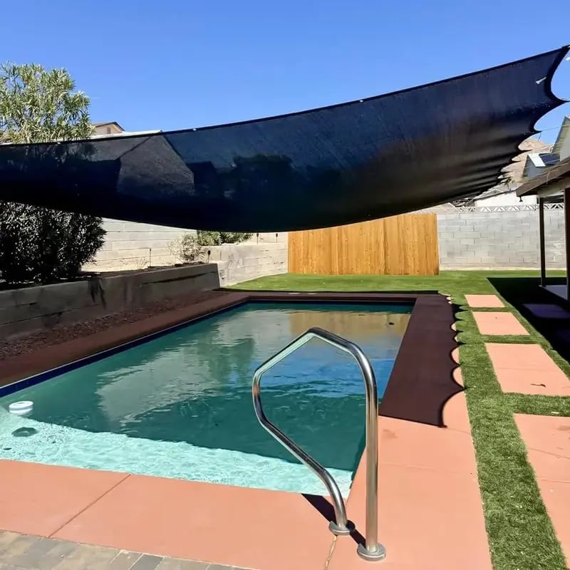 🌥️90% Blackout Cloth (Black) - 10 x 13ft UV-Resistant Shade Net with Reinforced Rivets