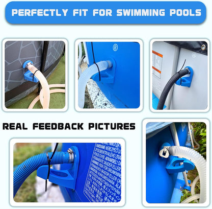 💧 2 Pack Upgraded Patented Pool Hose Holder for Above Ground Intex & Bestway Pipes