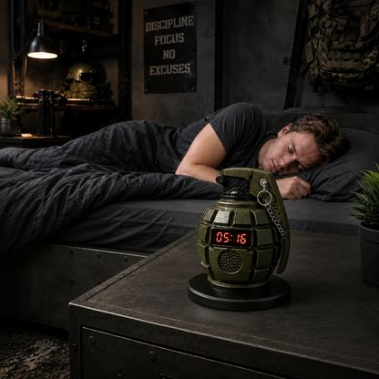 💣50% OFF TODAY⏰ Grenade Alarm Clock – Wake Up Like Never Before