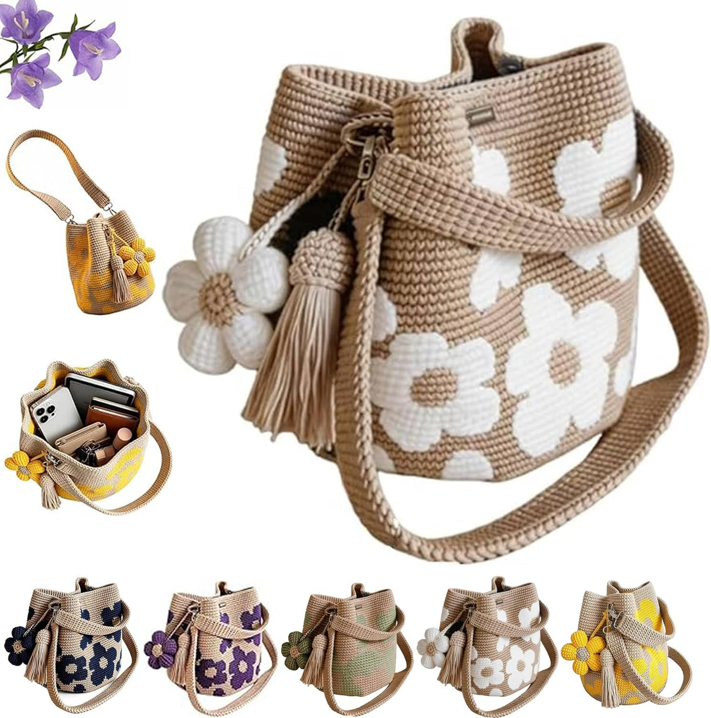 Crochet Flower Bag🌼