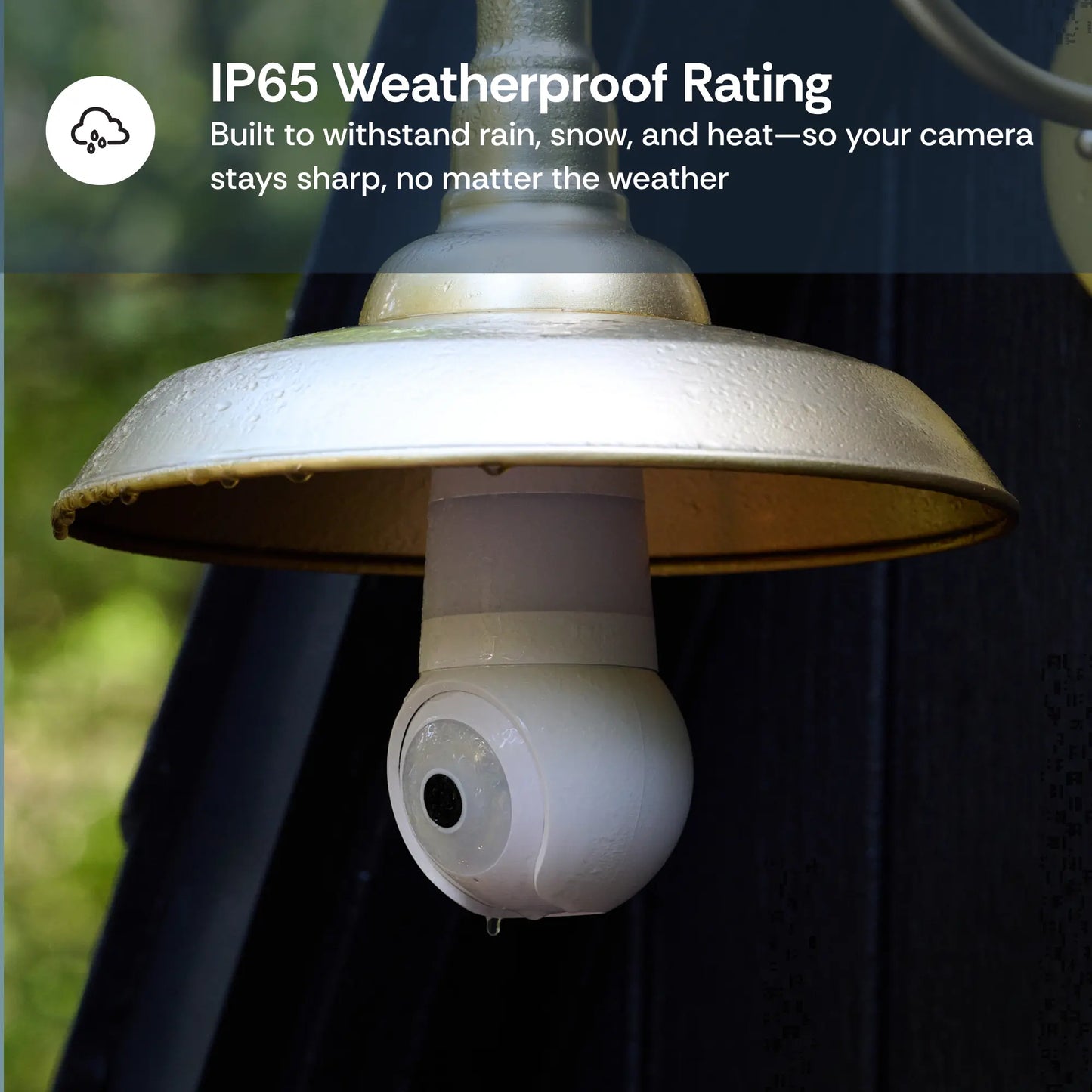 Light Bulb Security Cam - 2K WiFi Indoor/Outdoor