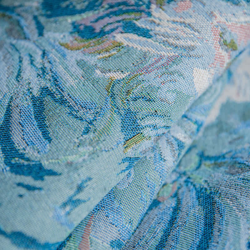 Onwkoti Flower Oil Painting Style Tassel Tablecloth