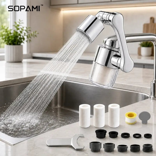 3D Filter Faucet Set — — Multi-angle rotating faucet aerator🚽✨🛡️