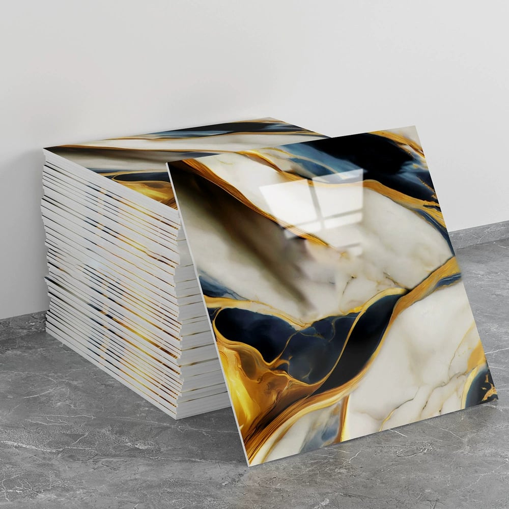 10 Pcs Marble Peel and Stick Waterproof Wall Panels🔥