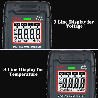 🔧⚡️🔧Smart Digital Multimeter with Anti-Burn Protection, 4000 Counts Auto-Ranging, Multi-Function Measuring Tool, Pocket Size for Electrician & Home Maintenance