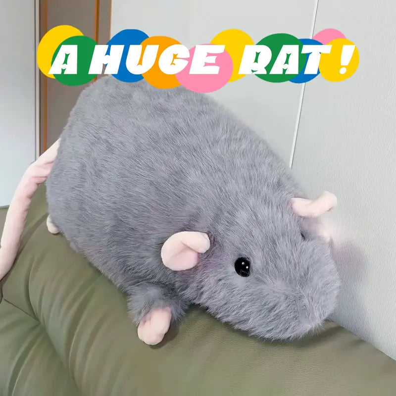 Exquisite plush mouse, extra-large mouse doll, perfect as a birthday gift for adults and children.