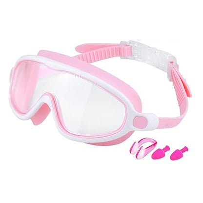 600A Series Anti‑Fog UV Protection Swim Goggles With Nose Clip & Ear Plugs Waterproof Swimming Glasses