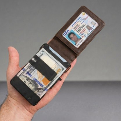 RFID Blocking Pop-Up Aluminum Wallet | Slim Tactical Card Holder