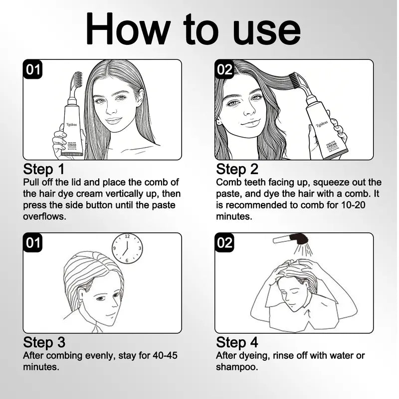 Instant Hair Color Comb - Professional Salon Results at Home