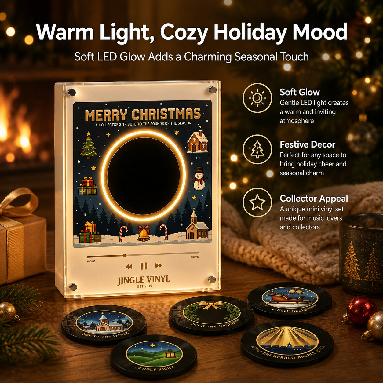 🎄Jingle Vinyl™ Christmas Magnetic Music Player Set