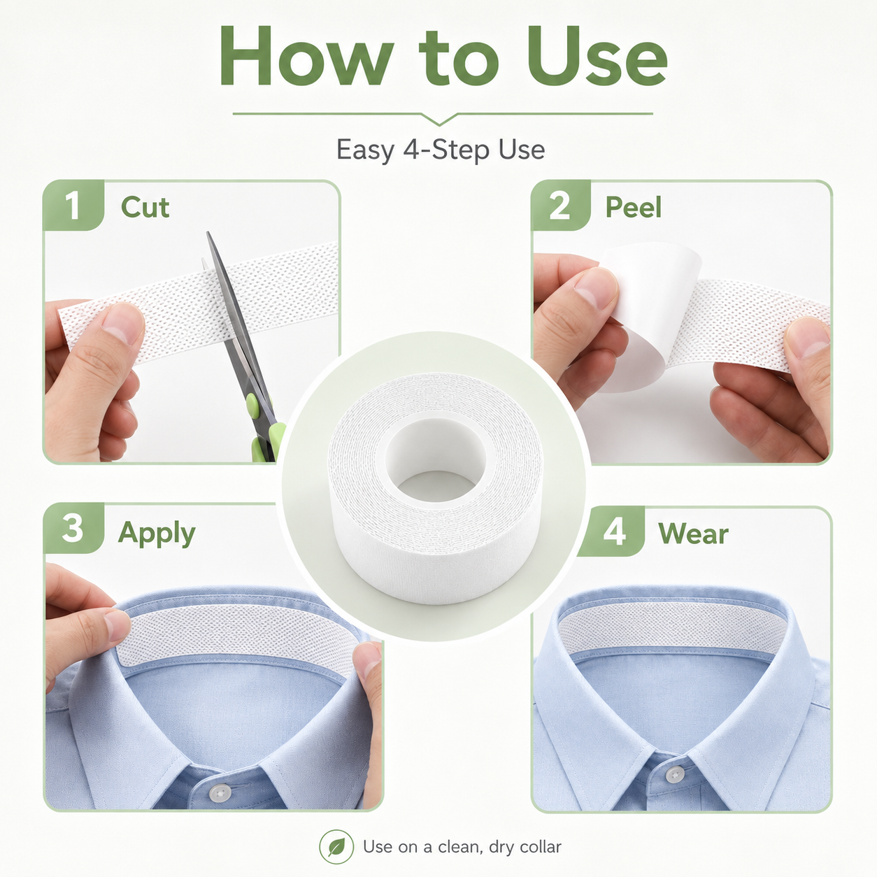 ✨Buy 1 Get 1 Free✨Men's Shirt Collar Sweat-Absorbing Protective Pads