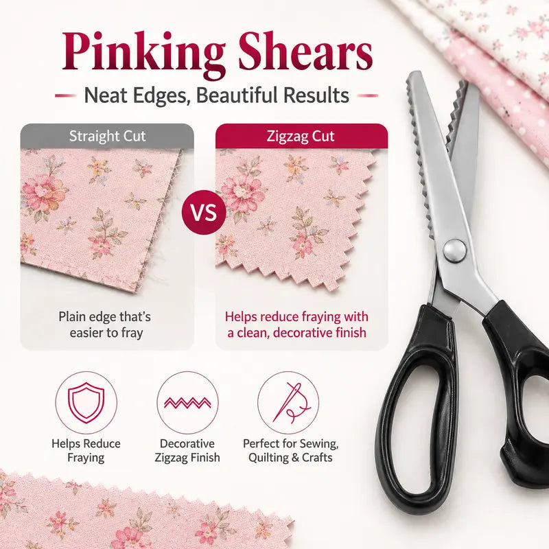 ✂️Stainless Steel Zig Zag Scissors with Serrated Teeth - Perfect for DIY Crafts