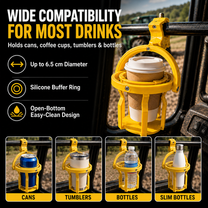🥤Gyroscopic Anti-Spill Cup Holder | Clamp-On Auto-Level Drink Holder