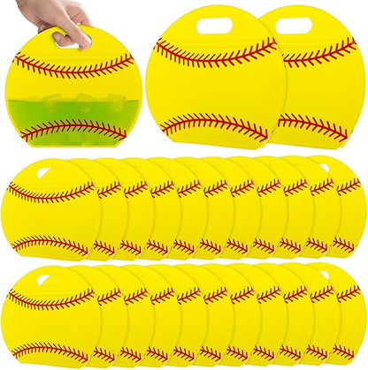 24pcs Soccer Snack Bags with Handles Reusable Sealed Candy Bags