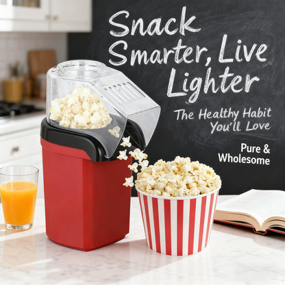 Hot Air Popcorn Maker - Healthy & Fast Homemade Snacks 🍿