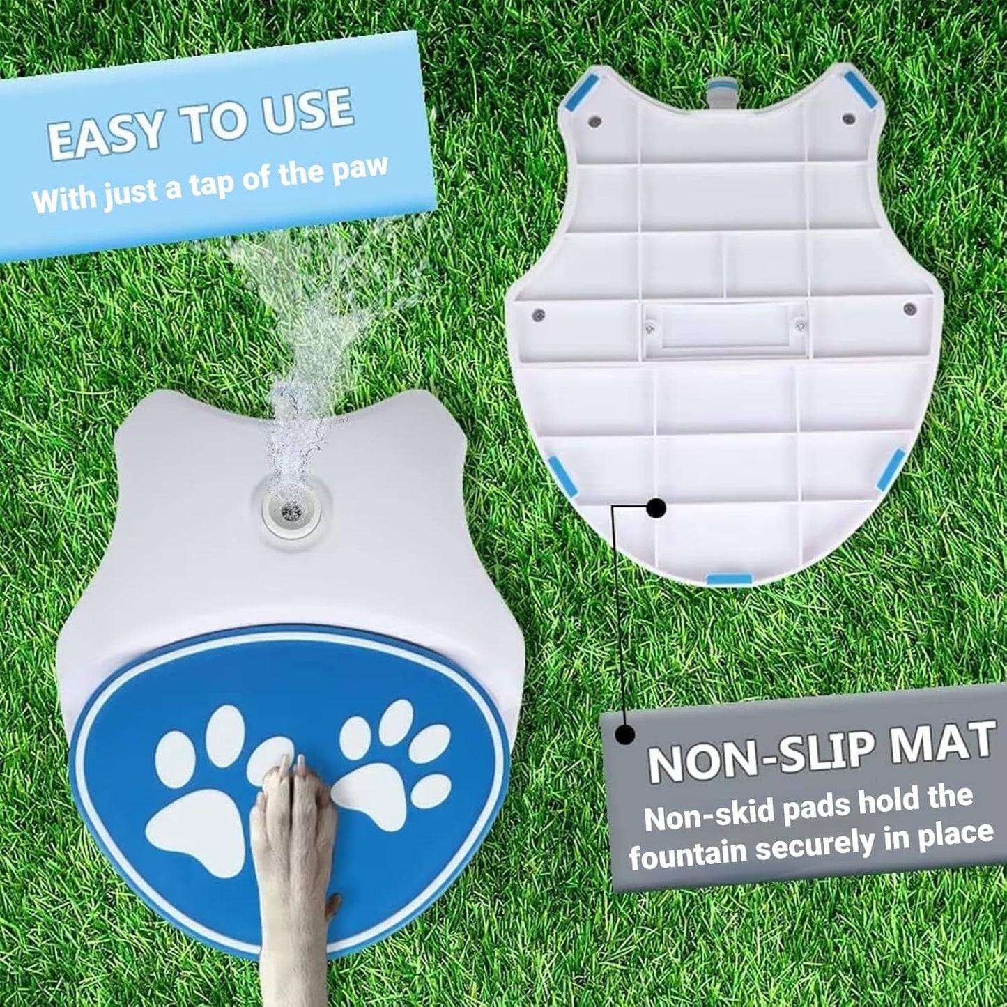 💦🐕Outdoor Paw‑Activated Dog Water Fountain – Step‑On Pedal
