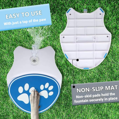 💦🐕Outdoor Paw‑Activated Dog Water Fountain – Step‑On Pedal