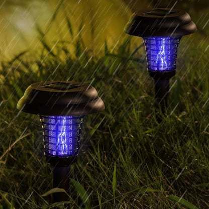 Outdoor Solar LED Mosquito Killer Garden Lamp - Best Stinger for Mosquitoes/Moths/Flies