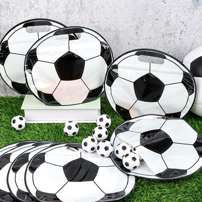 24pcs Soccer Snack Bags with Handles Reusable Sealed Candy Bags