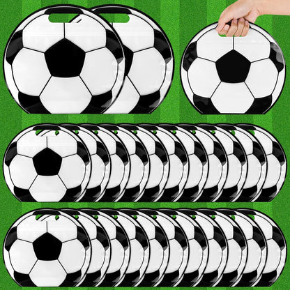 24pcs Soccer Snack Bags with Handles Reusable Sealed Candy Bags
