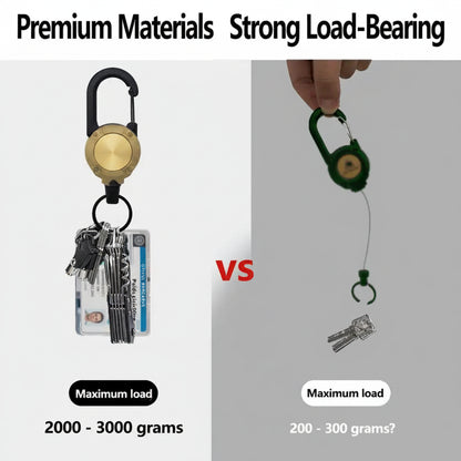 ✨Heavy‑Duty Retractable Keychain