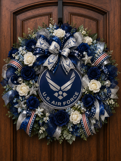 Marine Corps Patriotic Wreath | Honor Veterans Decor - Support Our Heroes