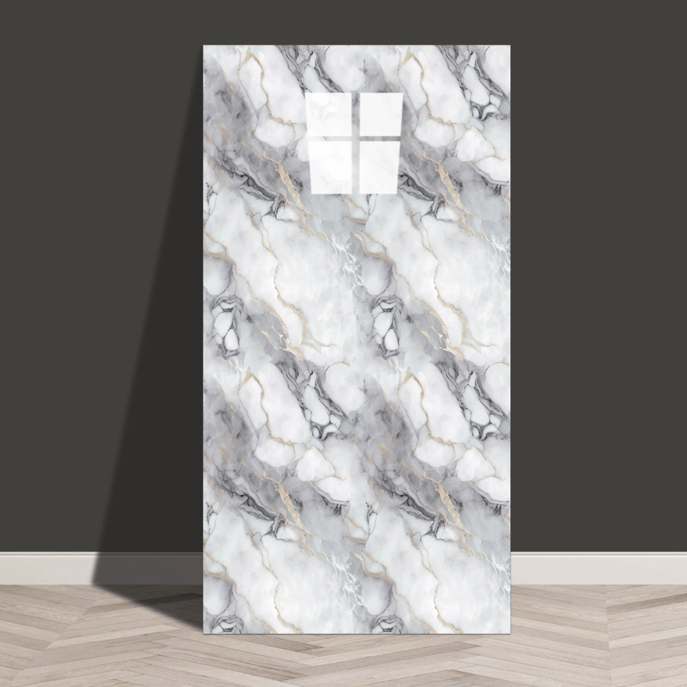 10 Pcs Marble Peel and Stick Waterproof Wall Panels🔥