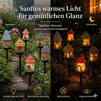 ✨🍄Solar garden light in a fairy-tale mushroom design💡