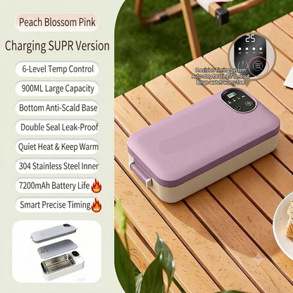 📢📢50% off now！🍱⚡ Portable electric lunch box with self-heating 🔋🌡️